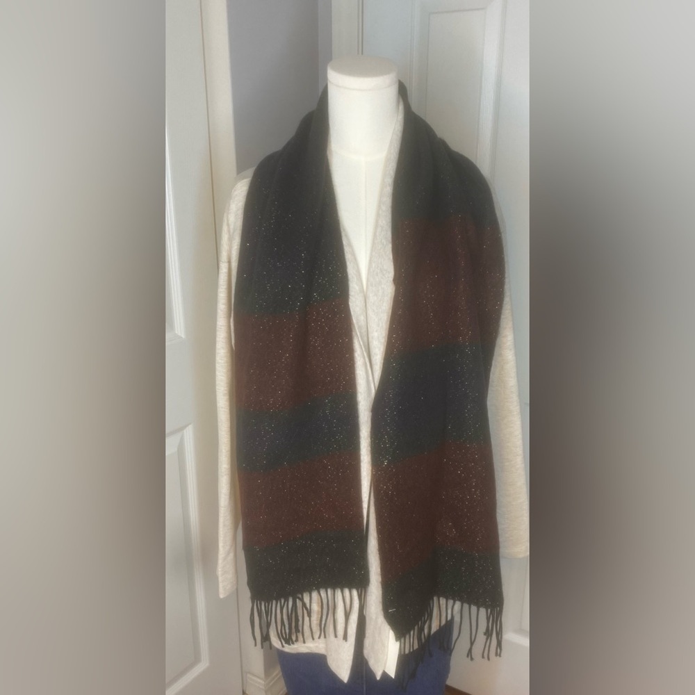 Steve Madden Red and Black Scarf